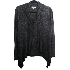 Women's Mudd Cardigan Size L Black Gray